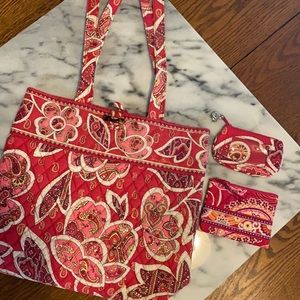 Vera Bradley 3 Piece Set Rosy Posies